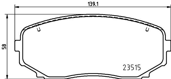 BREMBO P 54 060 Kit pastiglie freno per MITSUBISHI ECLIPSE CROSS (GK_, GL_), OUT