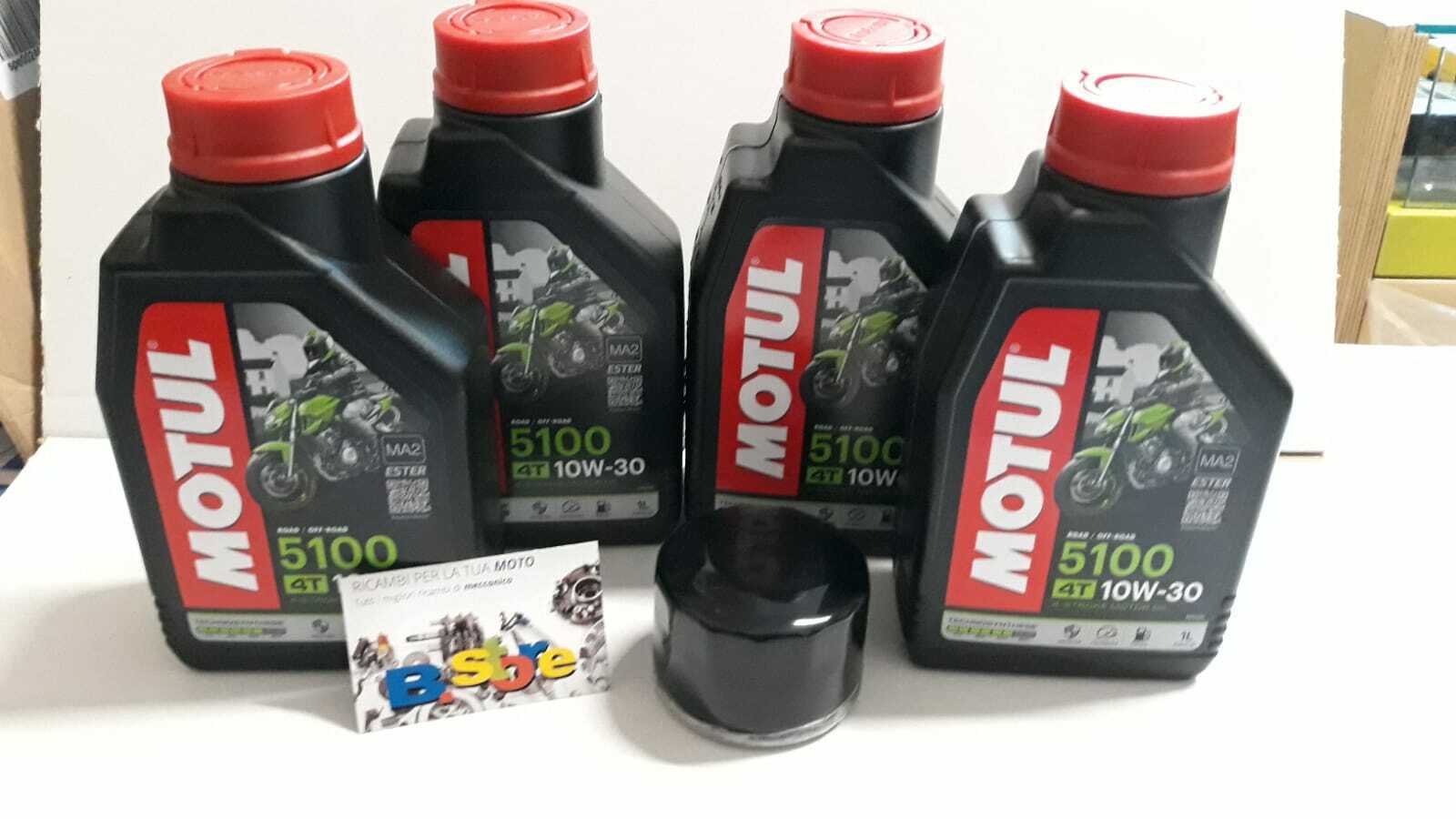 TAGLIANDO 4lt OLIO MOTUL 5100 10W30 + filtro HONDA CRF 1000 AFRICA TWIN 2016