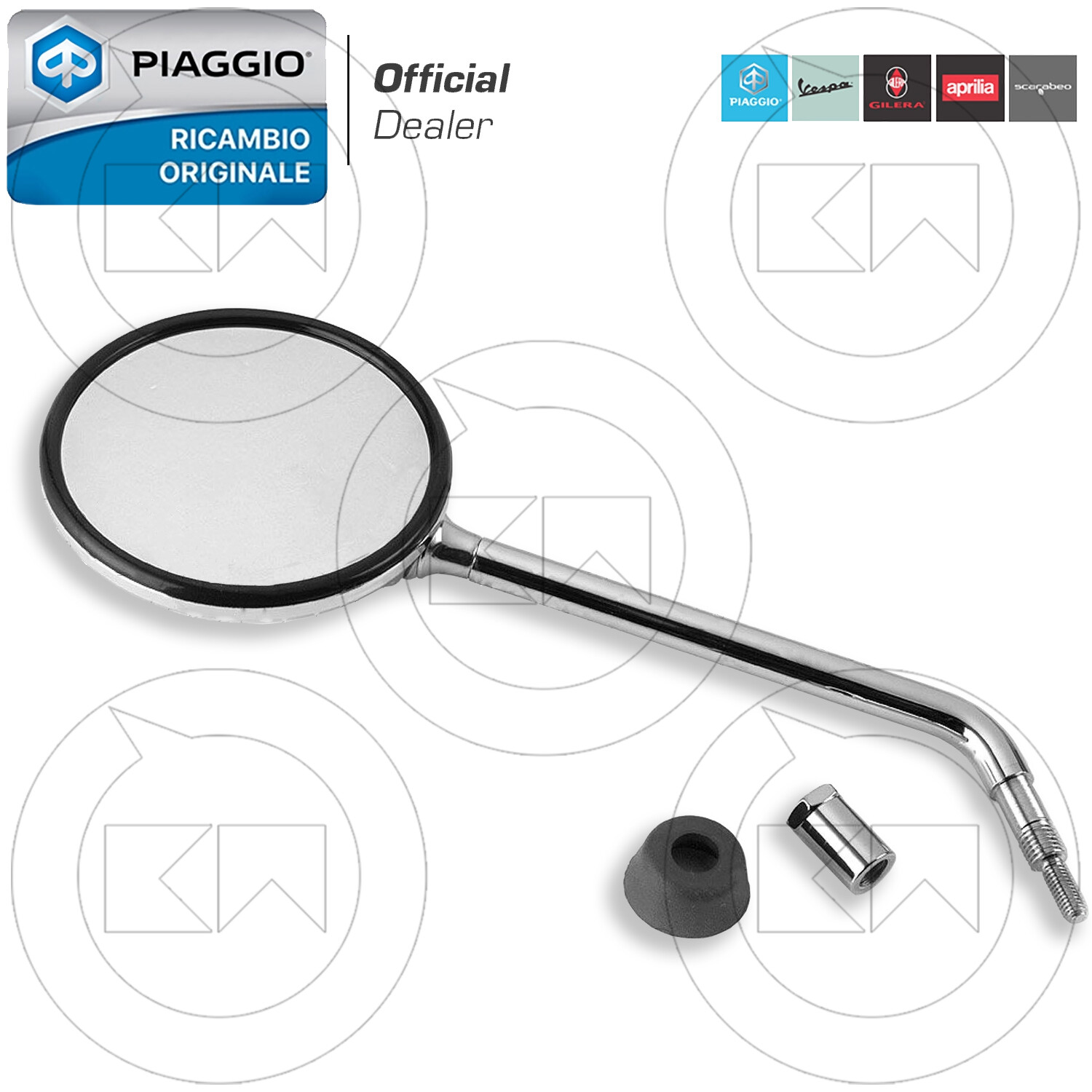 SPECCHIO CROMATO SINISTRO ORIGINALE PIAGGIO VESPA LX 4T 3V IE - TOURING 125 2013