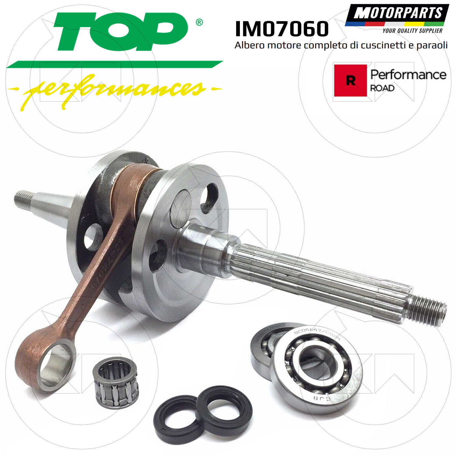 ALBERO MOTORE TOP PERFORMANCE + CUSCINETTI PIAGGIO FREE FL DELIVERY 50 2000 2001