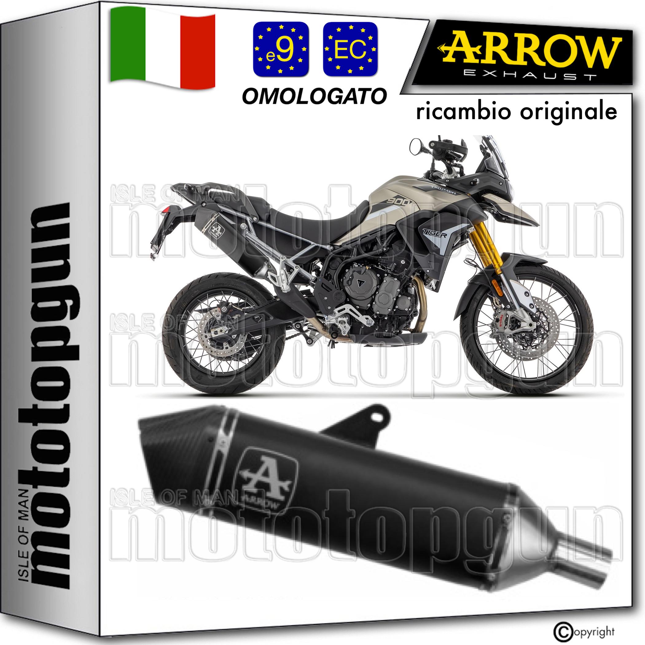ARROW SCARICO + OMO VELOCE NERO CARBY TRIUMPH TIGER 850 2023 23