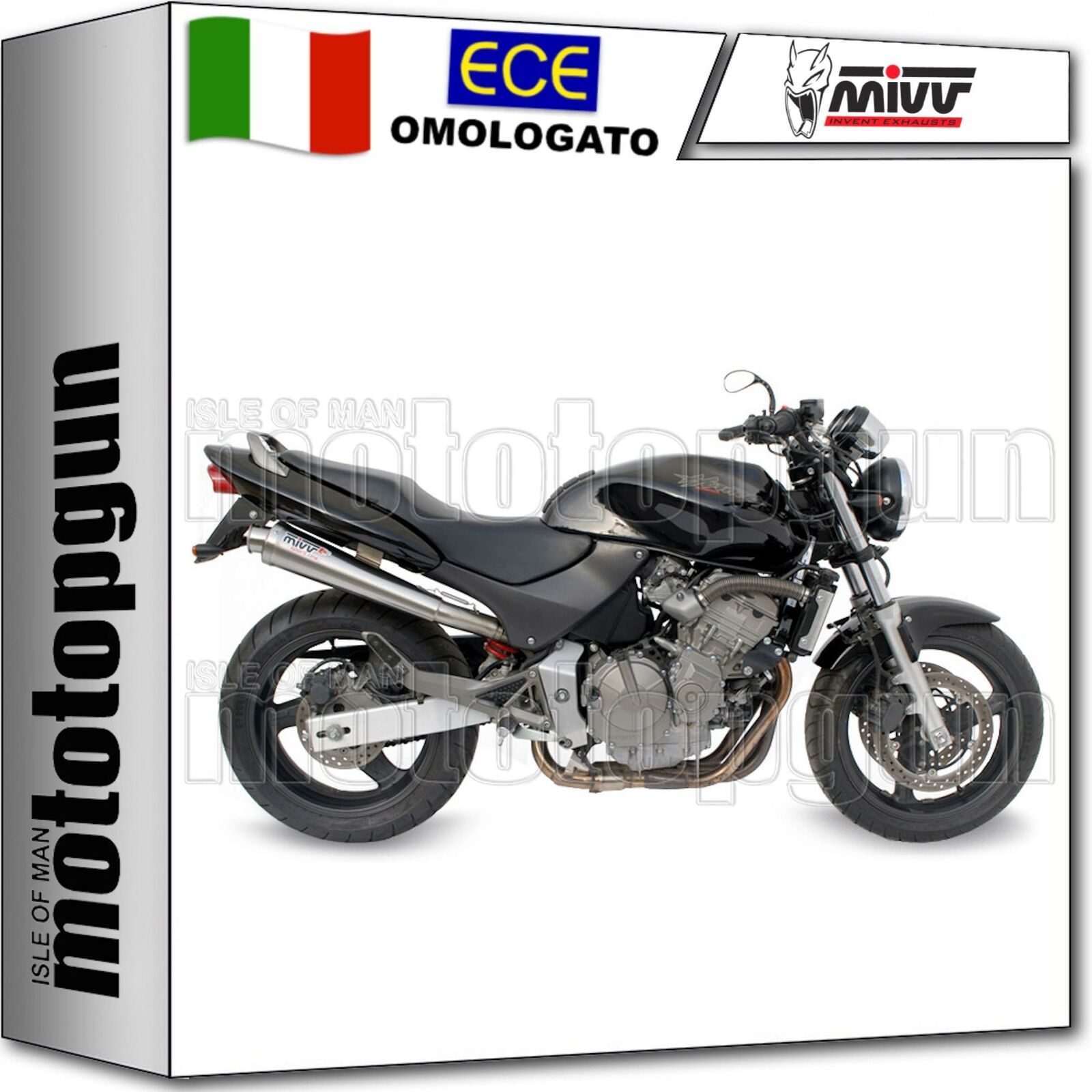 MIVV SCARICO OMOLOGATO XCONE ACCIAIO INOX HONDA HORNET 600 2002 02