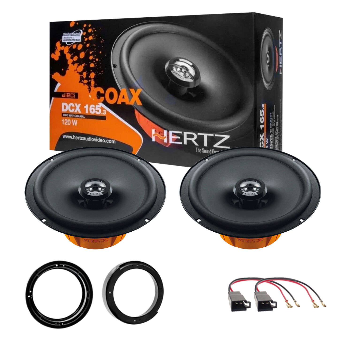 Hertz DCX 165.3 Kit Casse Altoparlanti Anteriori Volkswagen Beetle 1997>2010