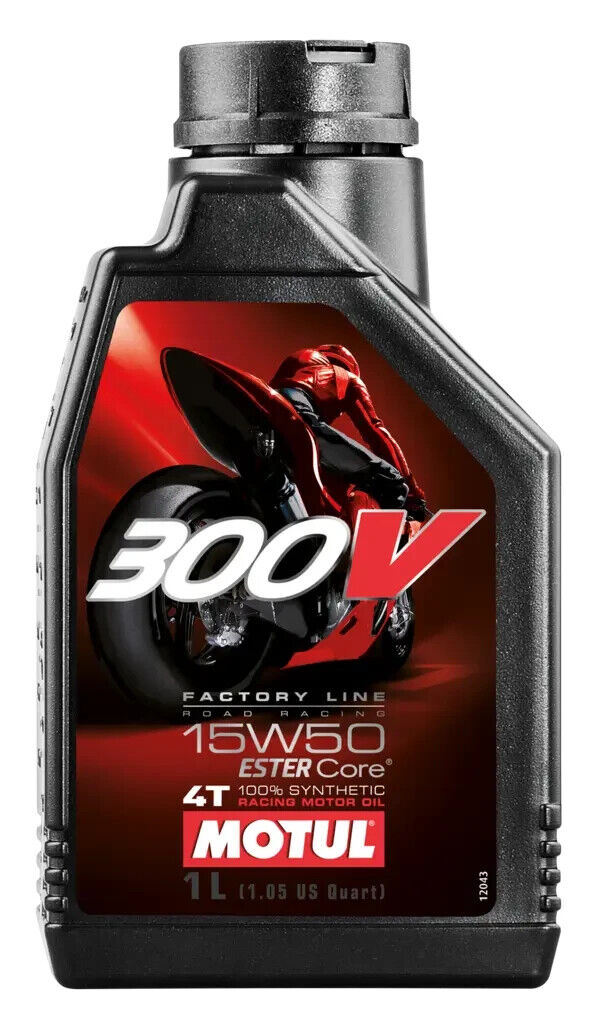 MOTUL 300V FL ROAD RACING 15W-50 1LT OLIO MOTORE MOTO CORSA 4T JALOS ESTER CORE®