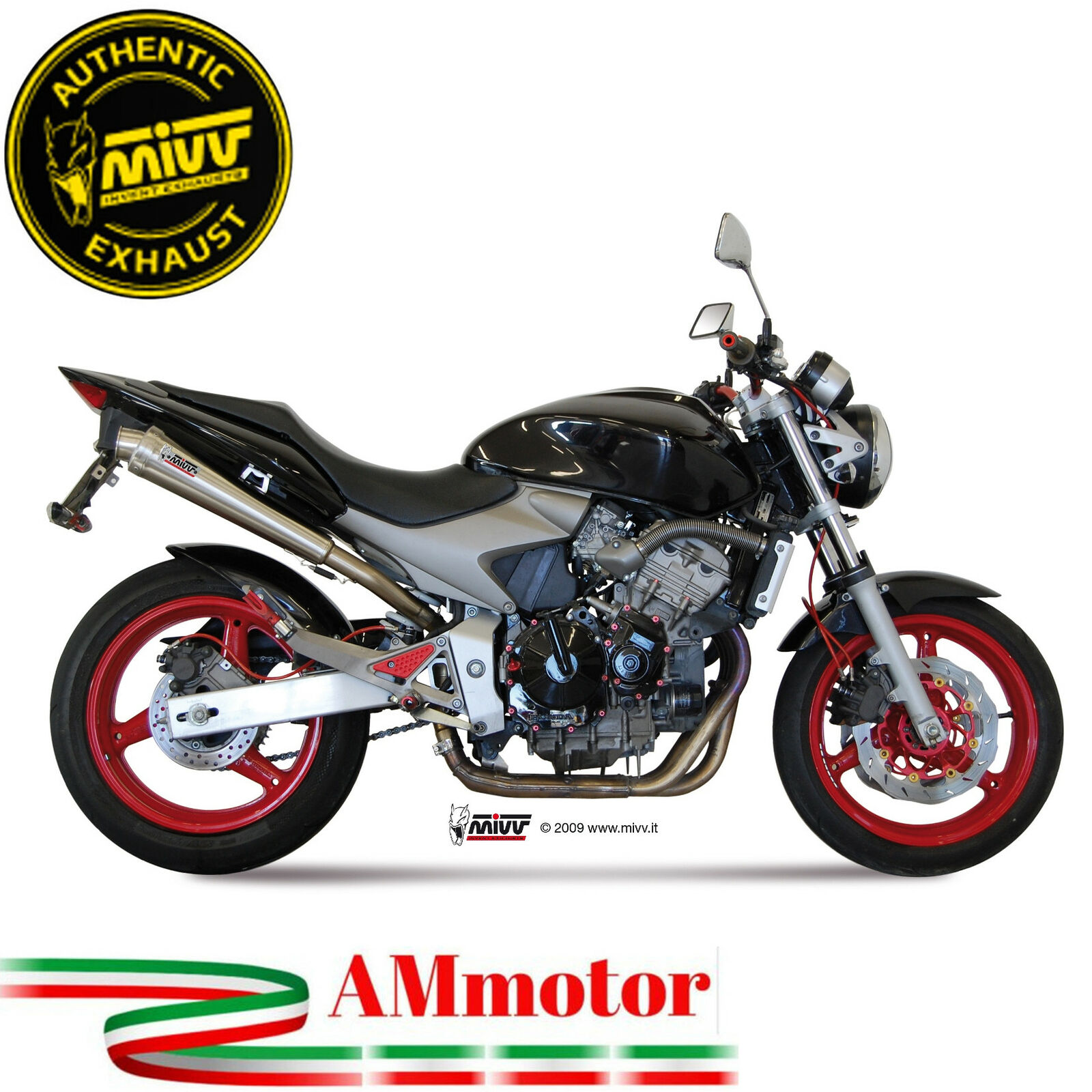 Mivv Honda Hornet 600 2006 06 Terminale Di Scarico Marmitta X-Cone Moto