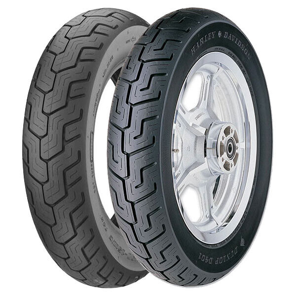 COPPIA GOMME DUNLOP 130/90-16 67S D404 + 130/90-16 73H D401 H.D.