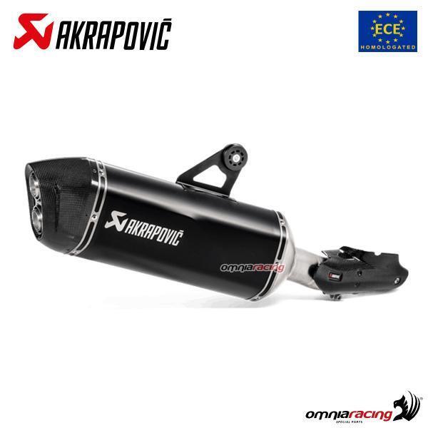 Scarico Akrapovic omologato titanio nero BMW R1250GS/Adventure 2019-2023