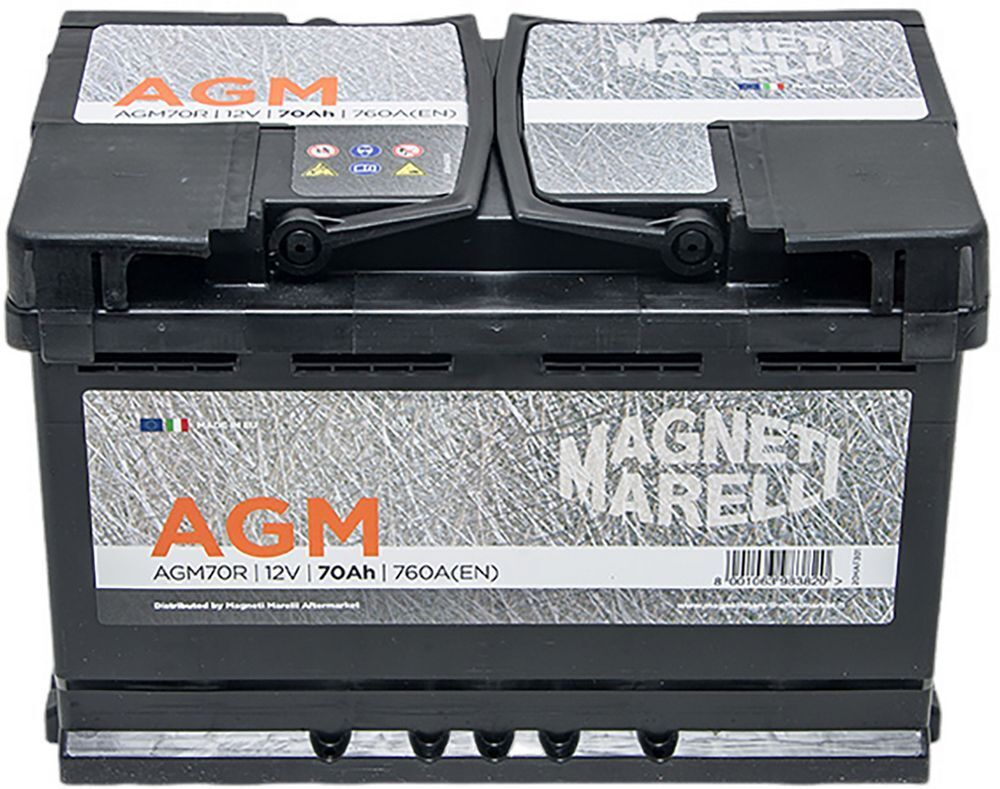 Batteria Auto 70 Ah con Tecnologia Agm, Batteria Auto Start e Stop L03 MAGNETI M