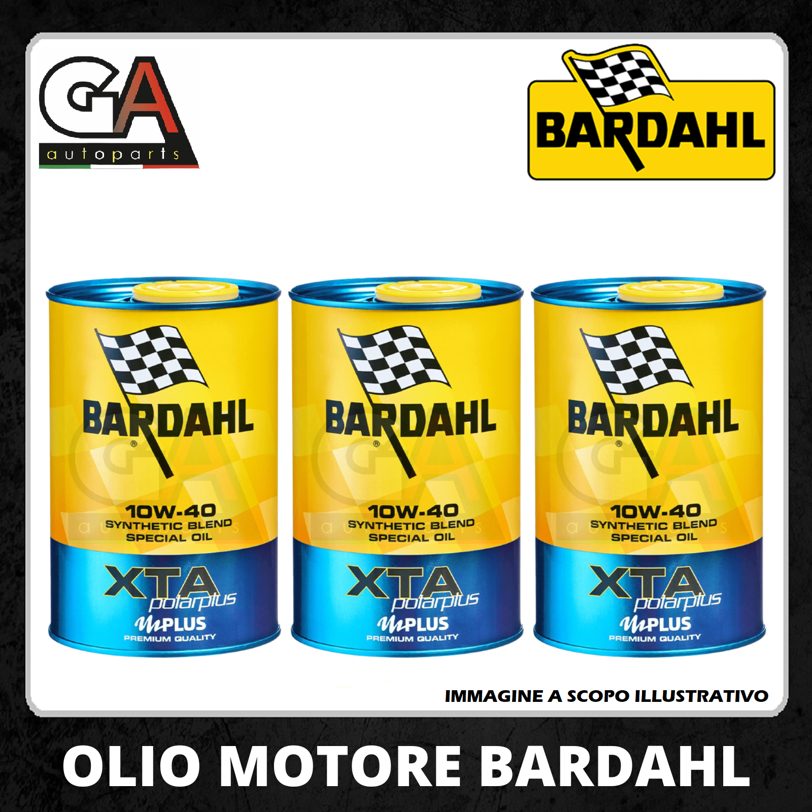 Olio Motore Auto Bardahl XTA Acea A3-B4 Polarplus 10w40 3 litri