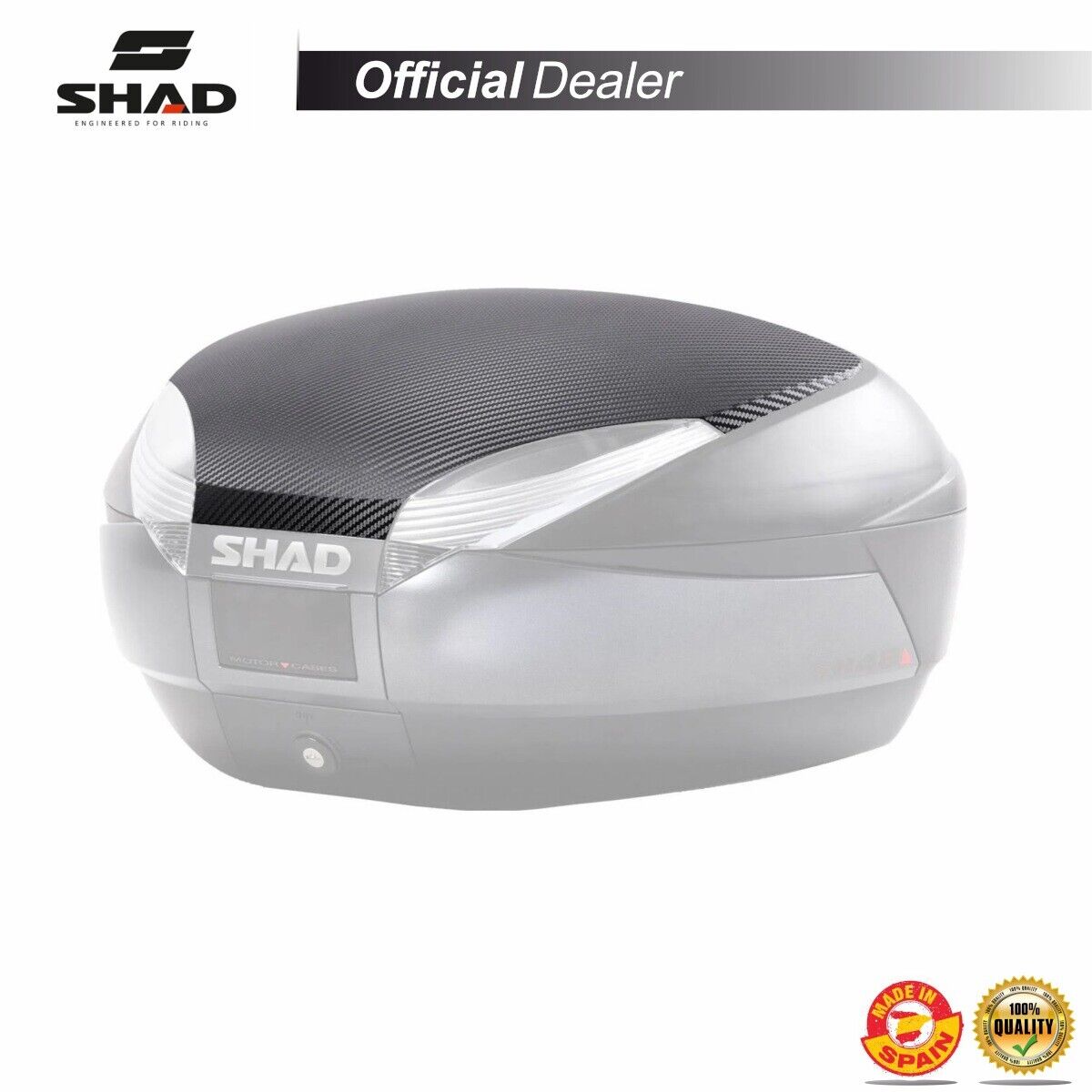 SHAD D1B48E06 COPERTURA DECORATIVA BAULETTO SHAD SH48 CARBON SHAD