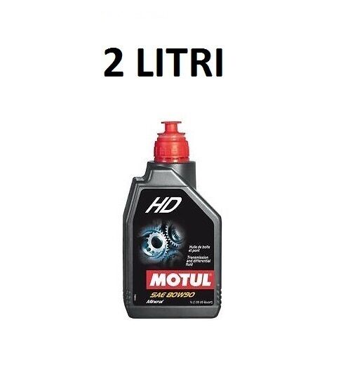 MOTUL OLIO LUBRIFICANTE TRASMISSIONE AUTO & MOTO HD 80W90 MINERALE 2 LITRI