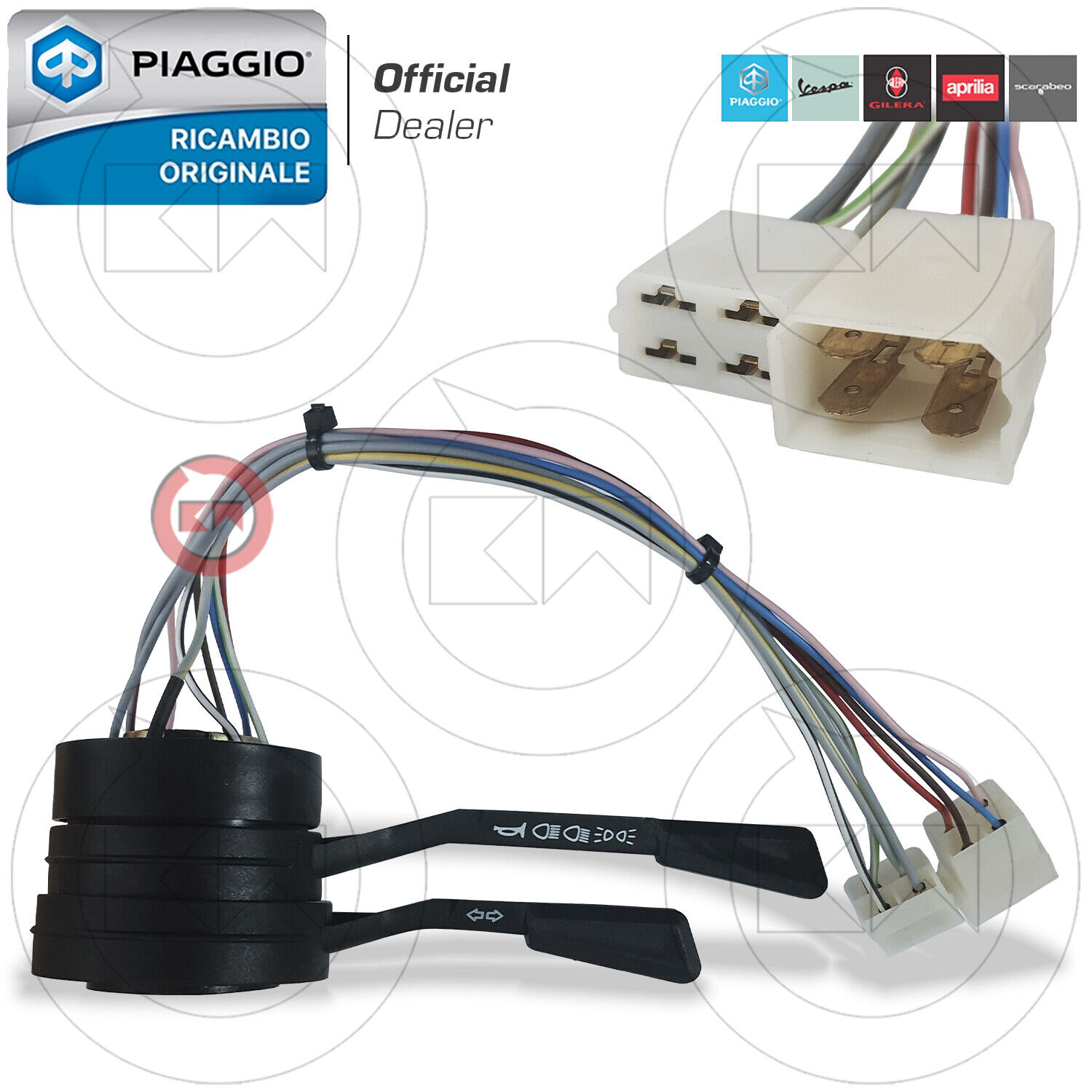 GRUPPO COMANDO DEVIATORE LUCI E AVVISATORE ACUSTICO PIAGGIO APE POKER DIESEL
