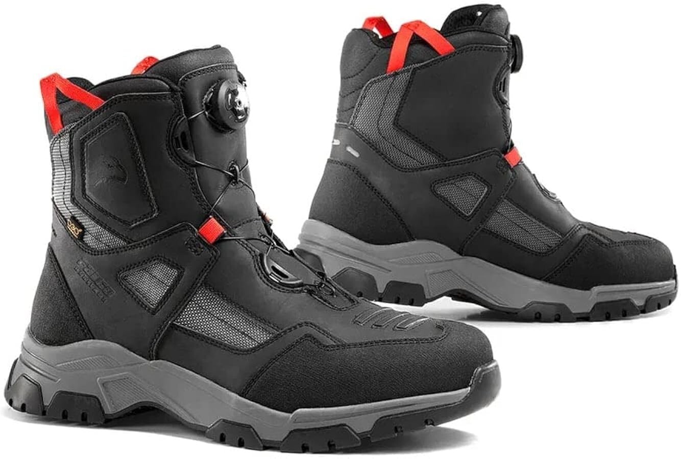 STIVALI SCARPE BOOTS MOTO FALCO ARRAKIS IMPERMEABILI NERO TG 44