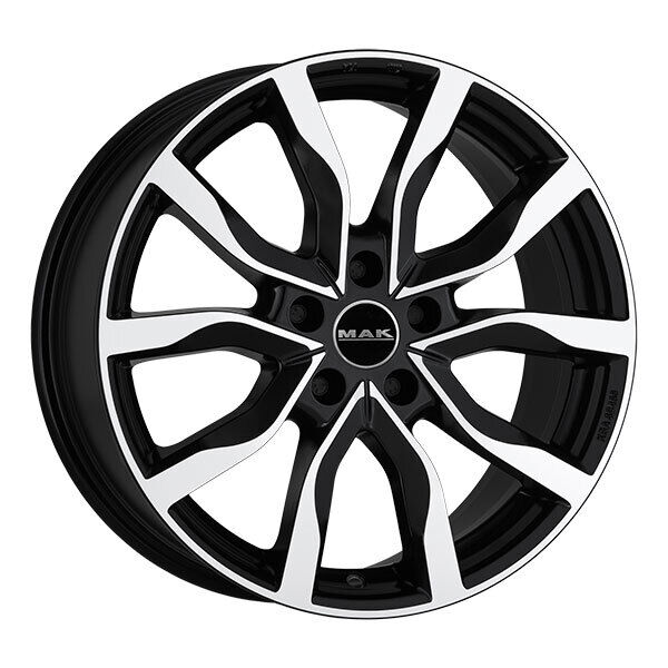 CERCHIO IN LEGA MAK HIGHLANDS PER OPEL ADAM S 7X17 5X110 BLACK MIRROR 5IA