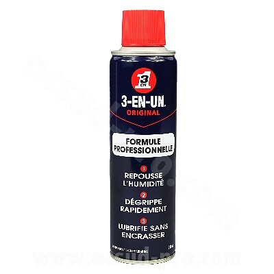SPRAY 3 IN 1 WD-40 DOPPIO SPRAY PRO 2 (250 ml) LUBRIFICANTE , SGRIPPANTE , ELIMI