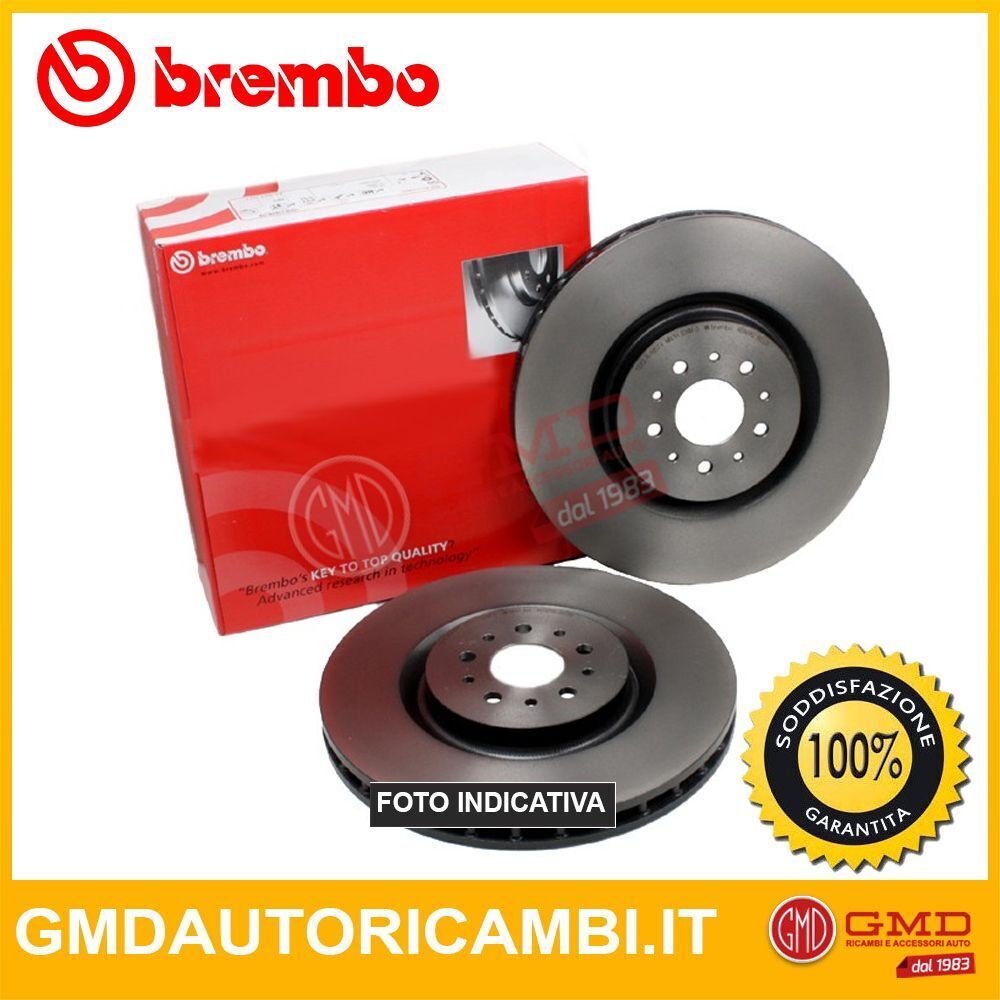 COPPIA DISCHI FRENO ANT BREMBO RENAULT MASTER III 2.3 dCi 130 96KW 12> 09B63310