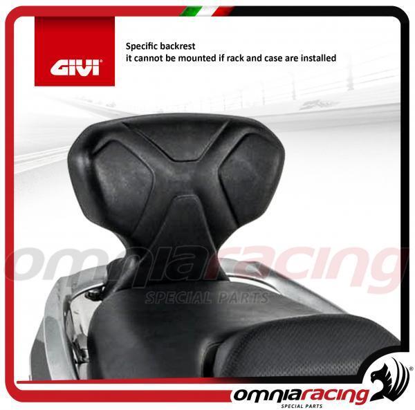 GIVI - Specific backrest for Yamaha T-MAX 500 01> 07
