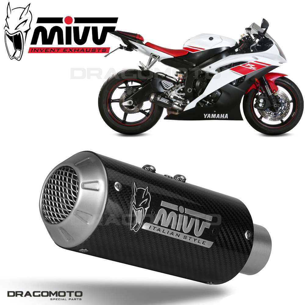 Scarico YAMAHA YZF 600 R6 2014 2015 MIVV Mk3 Carbonio