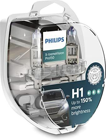 KIT LAMPADINE LAMPADE H1 X-TREME VISION PRO 12V 55W PHILIPS +150%
