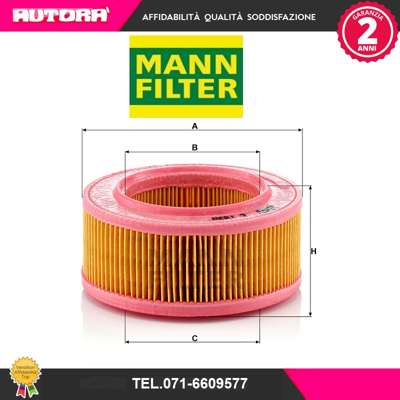 C1530 Filtro aria (MARCA MANN)