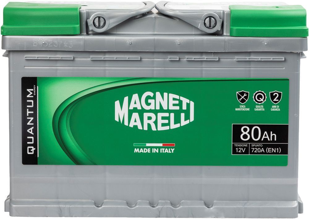 Magneti Marelli Batteria per auto 80AH 12V 720A EN1 per cassetta L3B MAGNETI MAR