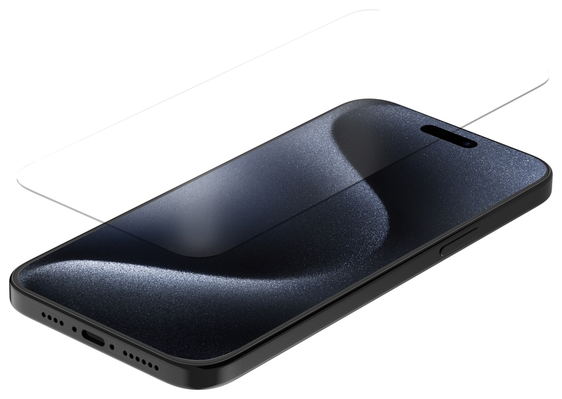 Protettore Per Schermo Di Vetro Temperato Quad Lock-Iphone 15 Plus / 15 pro Max