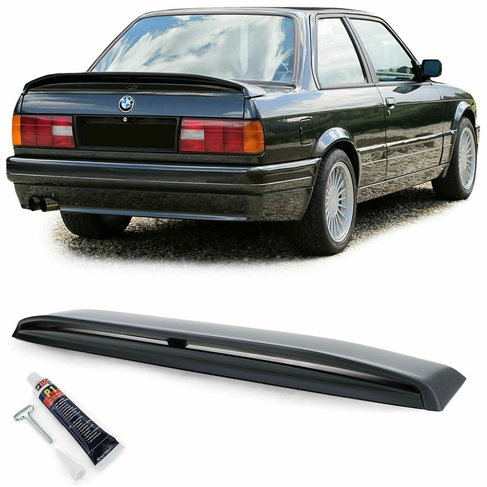 SPOILER ALETTONE POSTERIORE PER BMW E30 82-93 SERIE 3 SPORT LOOK TYPE 2