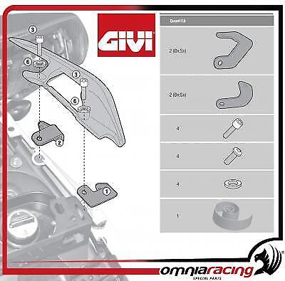Mount Kit for Givi PLX1109 PL1109 TE1109 Pannier holders Honda NC700 12>