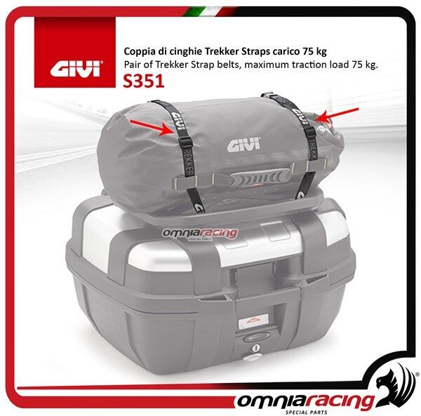 Givi Trekker Straps belts load 75 kg for Monokey TRK52/TRK46/TRK33