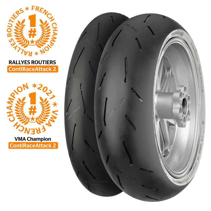 Pneumatico da competizione CONTIRACEATTACK 2 STREET 180/55 ZR 17 M/C 73W TL
