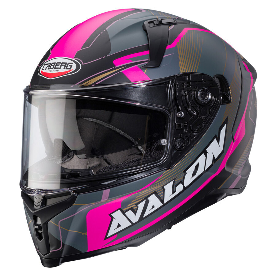 Caberg AVALON X OPTIC MATT BLACK/GREY/FUCHSIA XS