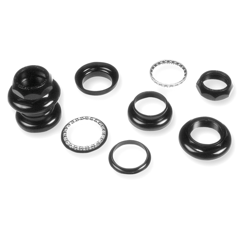 Set Direccion. Acciaio 1-1/8'' . Nero per Bici Bicicletta Bike