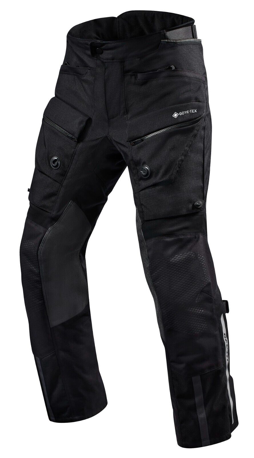 PANTALONI MOTO REV'IT DEFENDER 3 GTX GORE TEX H2O BLACK NERO TG M