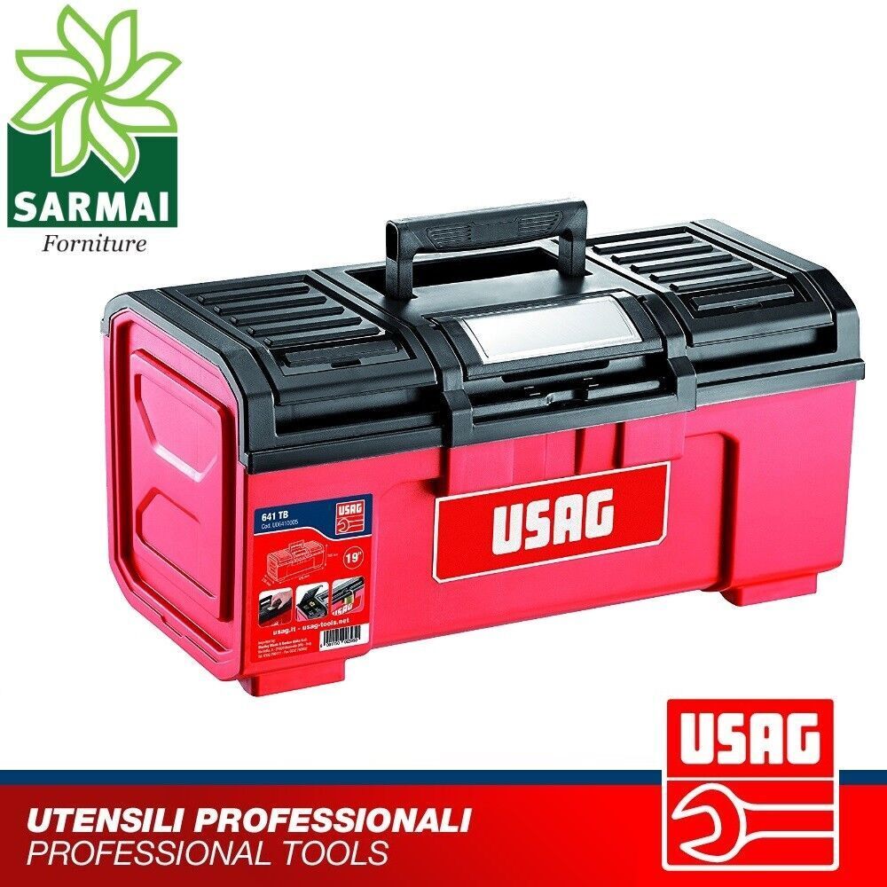 USAG 641 TA CASSETTA PORTAUTENSILI con vano porta miniature chiusura in acciaio