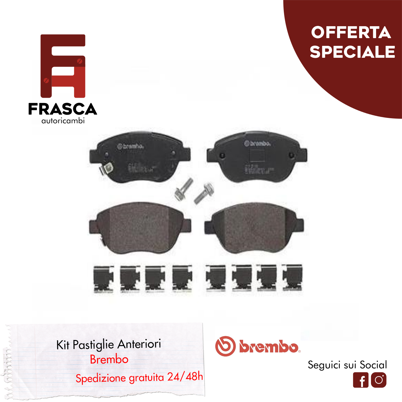 Pastiglie Freno Anteriori Fiat 500L 1.4 95 CV 1.3 Multijet 84 CV 0.9 105 CV