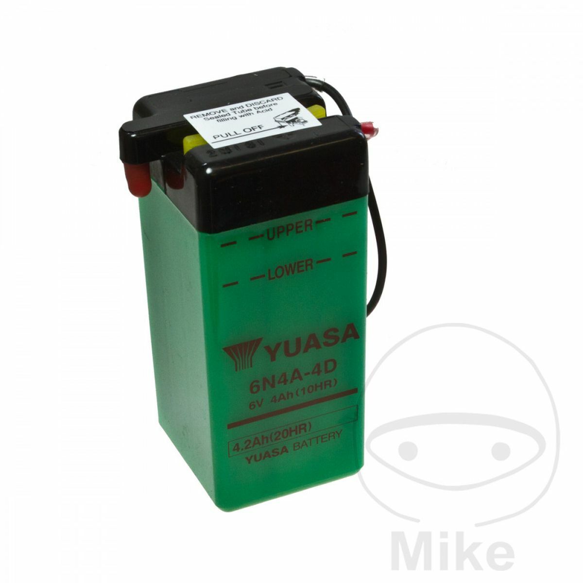 BATTERIA YUASA 6N4A-4D FOR YAMAHA 80 LB CHAPPY 1976-1976