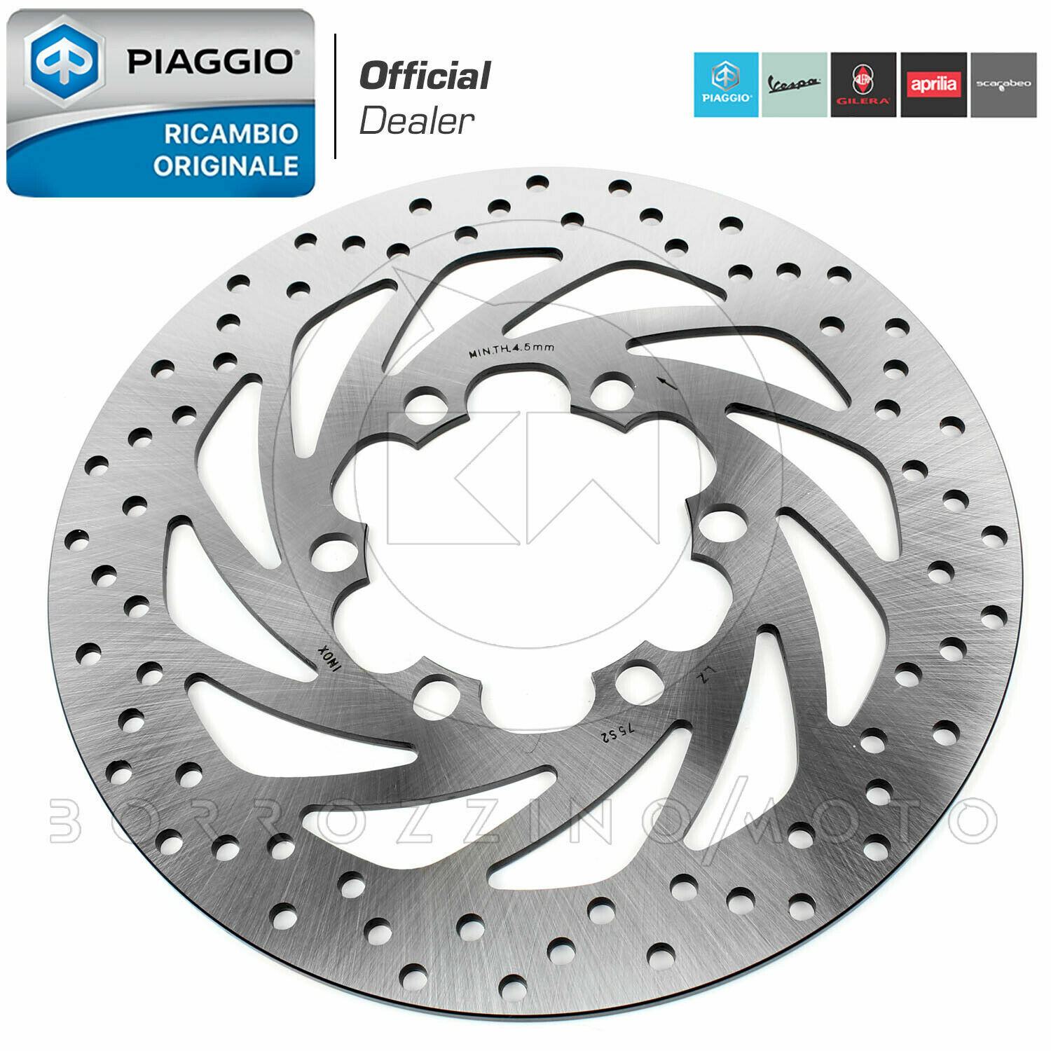 DISCO FRENO ANTERIORE ORIGINALE PIAGGIO BEVERLY RST 125 2015