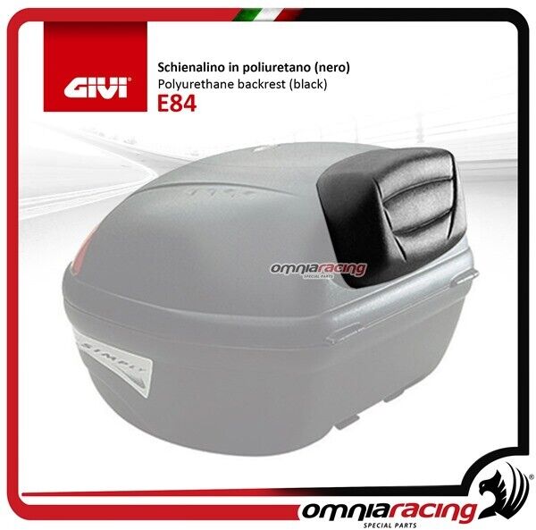 Givi Backrest in black polyurethane for top box series Monolock E450N/E4500N