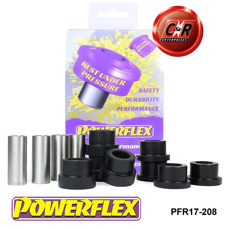 Powerflex Nero Posteriore Lwr Forcella Interno Spazzole per Ferrari 355 (94-99)