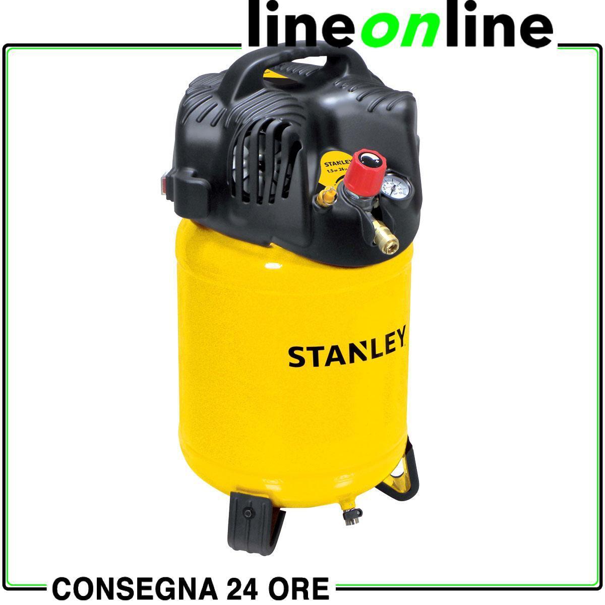 Stanley D 200/10/24V Compressore aria verticale 24 lt - monofase 230v compatto