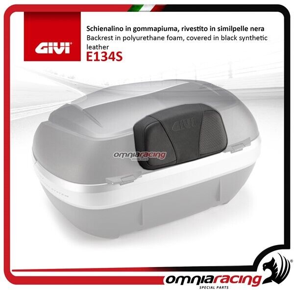 Givi Black backrest covered in leatherette series Monokey V47