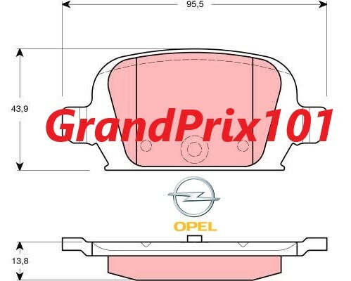 PASTIGLIE FRENO POSTERIORI OPEL  CORSA  C - TIGRA  imp. Lucas-Girling-TRW