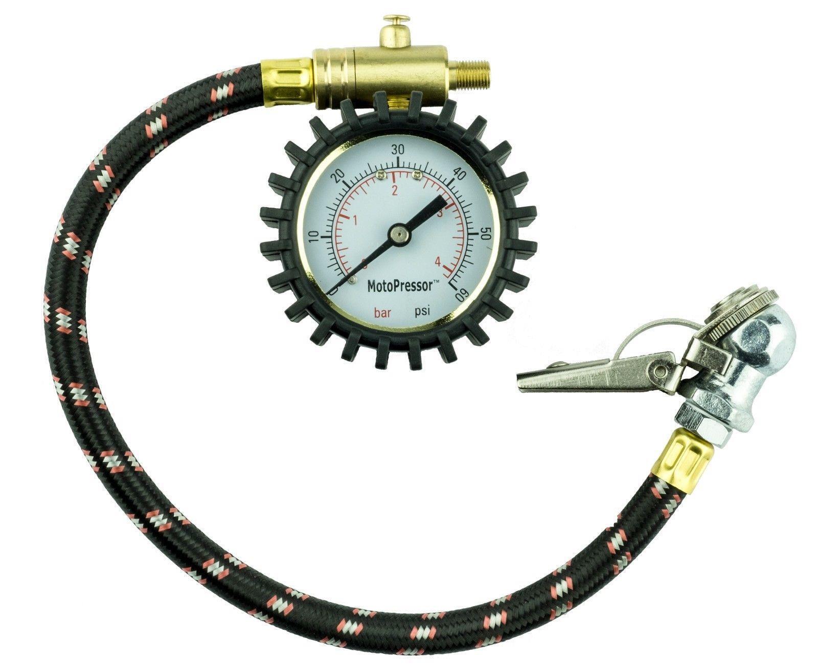 Rocky Creek Adventure Motorcycle MANOMETRO della pressione dei pneumatici