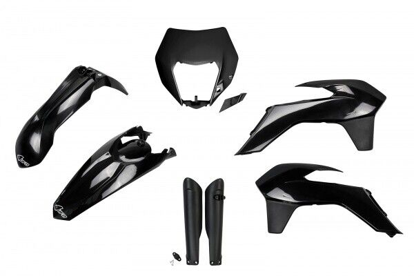 kit plastiche Ktm EXC 125 200 250 300 350 450 500 2014 - 2016 nero portafaro