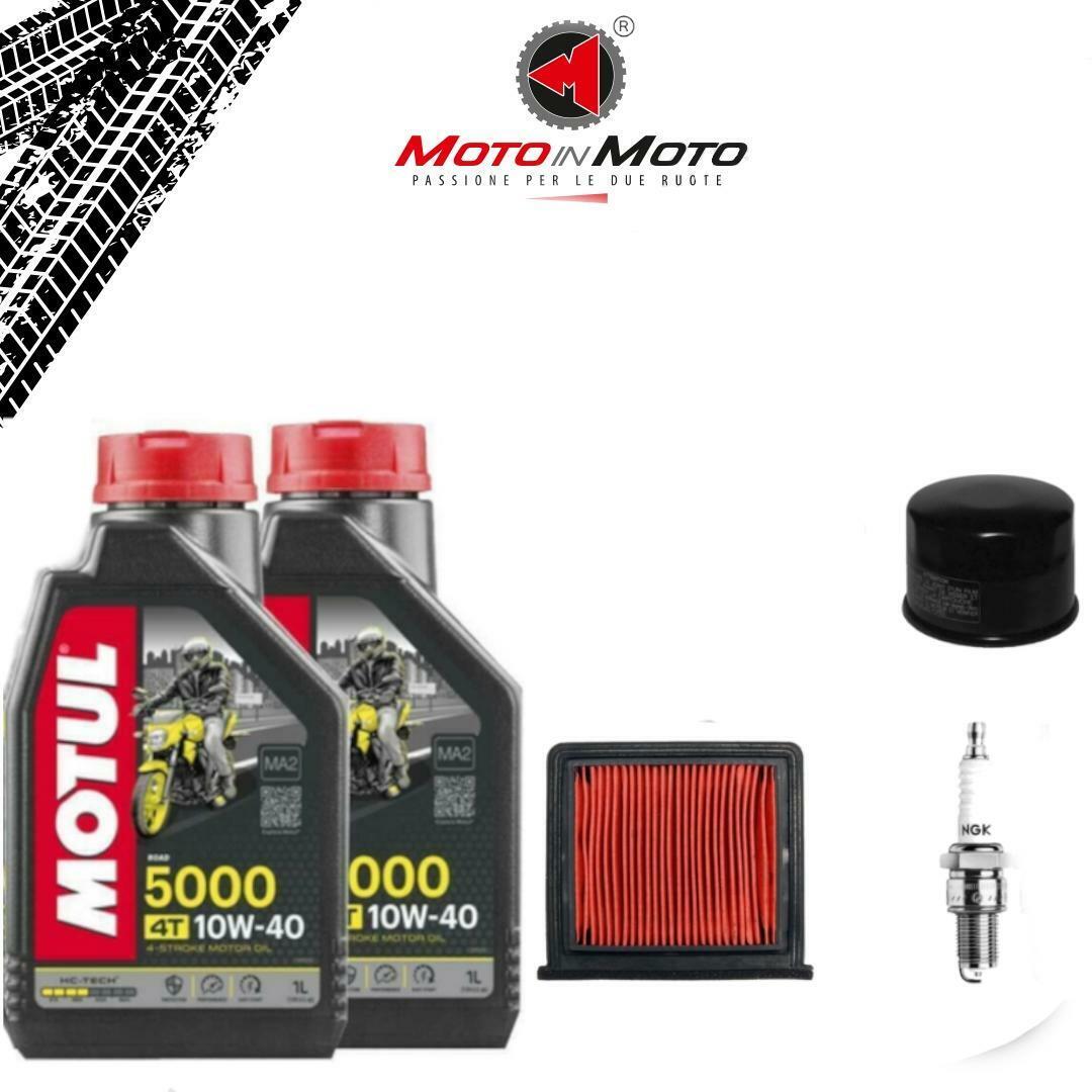 KIT MANUTENZIONE OLIO MOTUL 5000 10W40 FILTRI E CANDELA KYMCO XCITING 500 2008