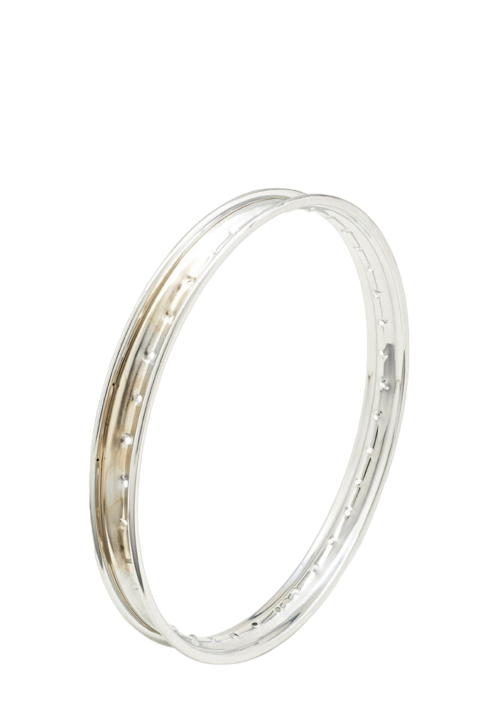 CERCHIO ACCIAIO CROMATO ITALCERCHIO WHEEL RIM CHROME 1,50 x 18 FORI 36 NUOVO