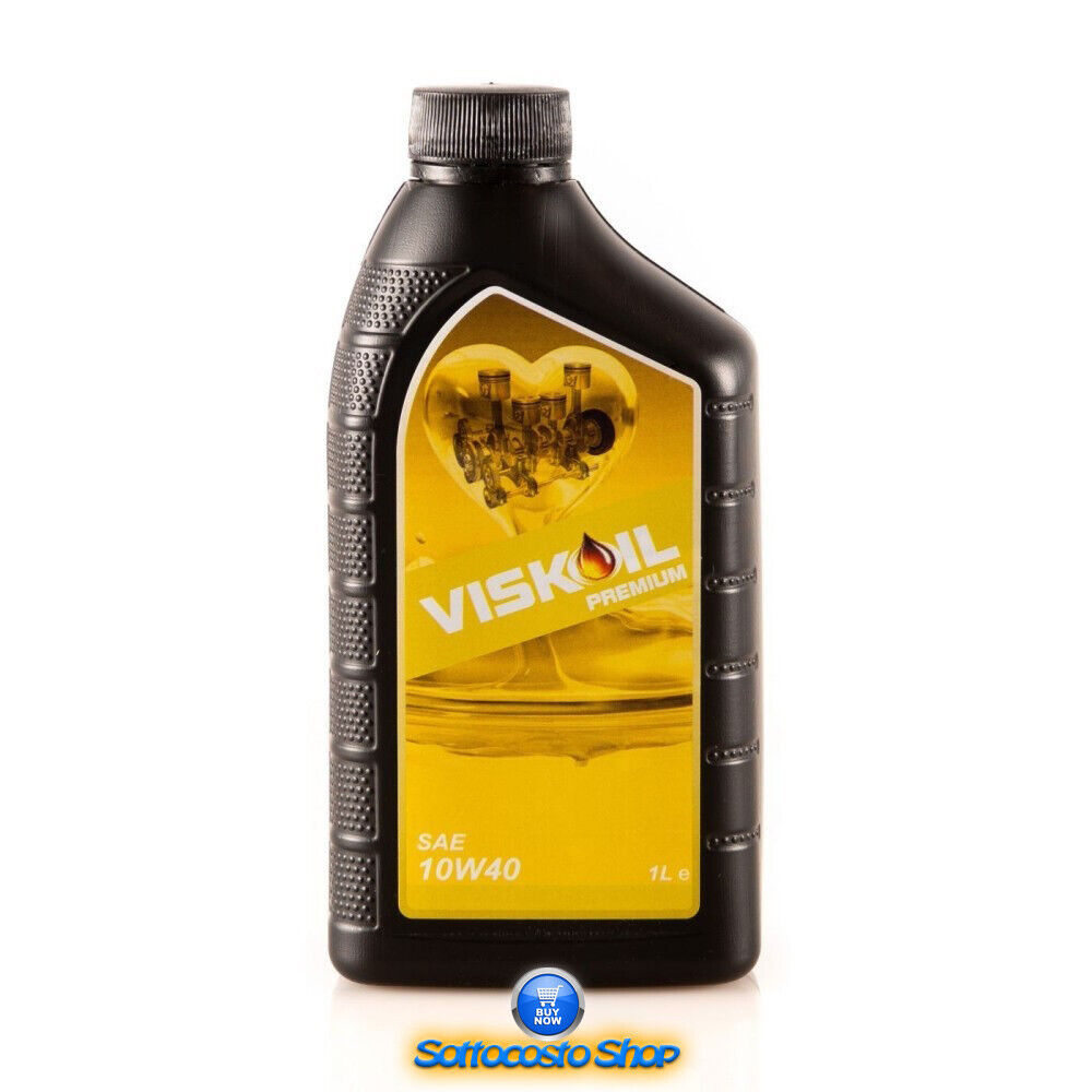 OLIO MOTORE 10W40 1 LITRO ACEA A3/B4 MOTORI BENZINA DIESEL GPL VISKOIL ITALIANO