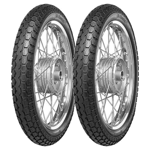 COPPIA GOMME CONTINENTAL 2.50 -17 43B + 2.00/ -22 26B KKS10