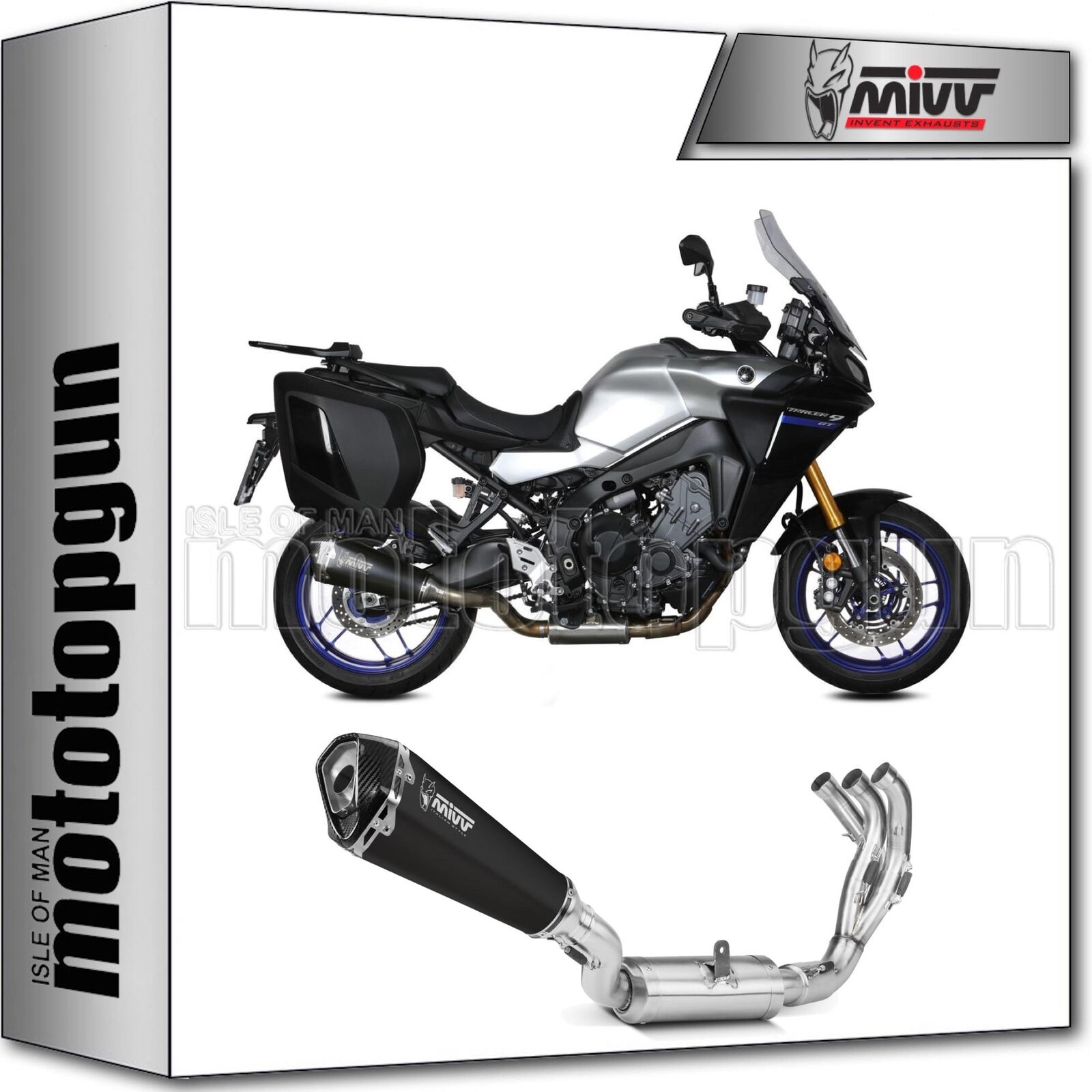 MIVV SCARICO COMPLETO HOMCAT DELTA RACE NERO C YAMAHA TRACER 9 / GT 2021 21