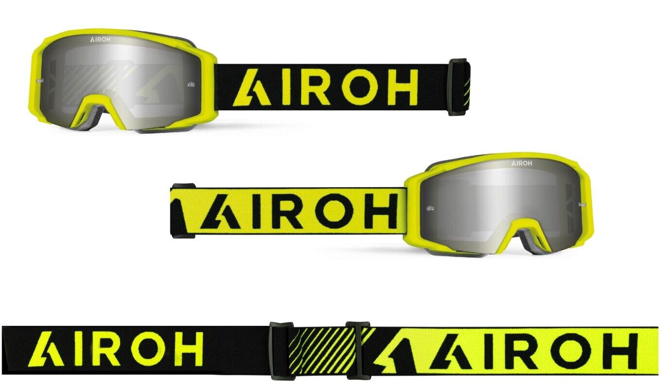 OCCHIALI CROSS AIROH BLAST XR1 GIALLO OPACO